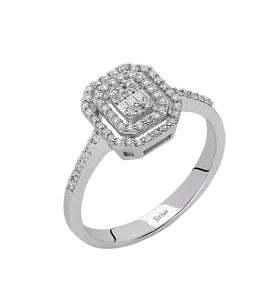 Sirius F Renk 0,29 Karat Baget Pırlanta Yüzük 0717R0270