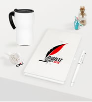 BK Gift Kişiye Özel Avukat Temalı Beyaz Defter Kalem ve Termos Mug Seti - 8 (Model 1)