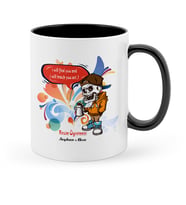 BK Gift Kişiye Özel Resim Öğretmeni Siyah Kupa Bardak  1