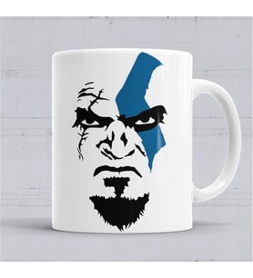 God Of War Kratos Kupa Bardak Porselen