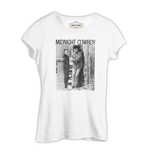 Midnight Cowboy Beyaz Kadın Tshirt