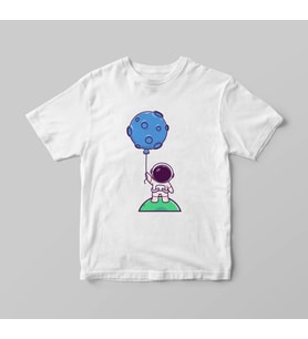 Astronot Uzay Tişörtü (Büyük - Çocuk)
