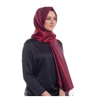 İpekevi Burgundy Şantuk İpek Şal