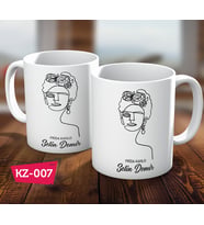 Kişiye Özel İsimli Frida Kahlo Hediye Kupa Bardak
