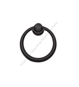 Çekmece Kapak Kulpu Halka 40 mm Siyah - 2 Adet