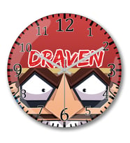 Draven League Of Legends Duvar Saati Bombeli Gercek Cam