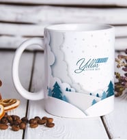 BK Gift Kişiye Özel İsimli Yılbaşı Mutlu Yıllar Beyaz Kupa Bardak-26