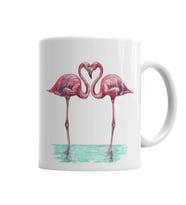 Aşk Kuşları Flamingo  Kupa Bardak Porselen
