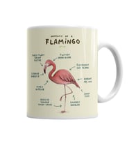 Bir Flamingo Anatomisi Kupa Bardak Porselen