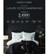Karaca Home Unique Siyah Çeyiz Seti-26 Parça