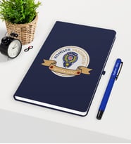 BK Gift Kişiye Özel Komiser Yardımcısı Temalı Lacivert Defter Kalem Seti - 1