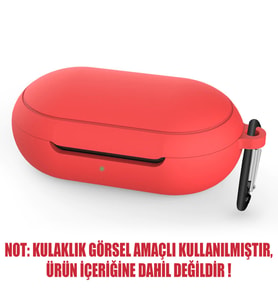 Microsonic Samsung Galaxy Buds Plus Mat Silikon Kılıf Kırmızı