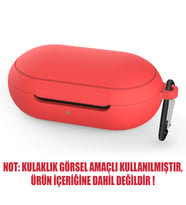 Microsonic Samsung Galaxy Buds Plus Mat Silikon Kılıf Kırmızı