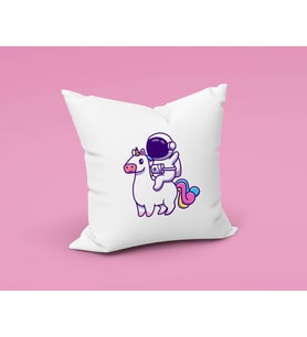Astronot Unicorn Uzay Yastığı