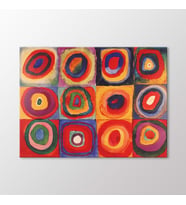 Arty Tablo Farbstudie Quadrate Tablo (Karışık)