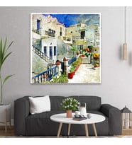 Arty Tablo Vintage, Santorini Tablo (Karışık)