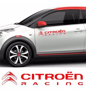 Citroen C3 C4 C5 Racing Yan Kapı Sticker Yapıştırma