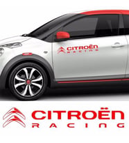 Citroen C3 C4 C5 Racing Yan Kapı Sticker Yapıştırma