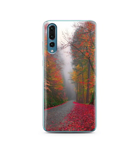 Sonbahar Tasarımlı Süper Şeffaf Silikon Telefon Kılıfı Huawei P20 Pro  