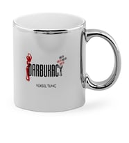 BK Gift Kişiye Özel Mesleki Darbukacı Krom Kupa Bardak  1