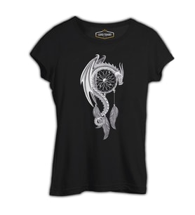 Dreamcatcher - Düş Kapanı Siyah Kadın Tshirt