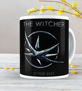 BK Gift Kişiye Özel The Witcher Beyaz Kupa Bardak-3