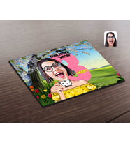 BK Gift Kişiye Özel Kadınlar Günü Karikatürlü Ahşap Puzzle-2