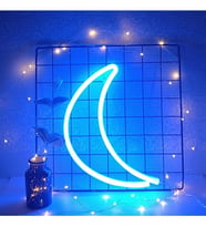 Mavi Ay Neon Led Lamba