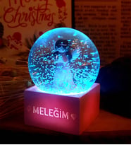 Pembe Meleğim Renk Değiştiren Işıklı Kar Küresi Arkadaşa Hediye