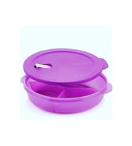 Tupperware Mor Mikro Tabak 3 Bölmeli