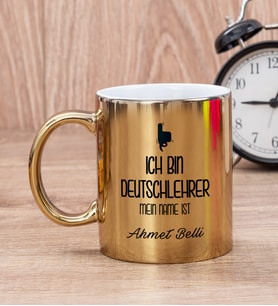 Erkek Almanca Öğretmeni Gold Kupa Bardak