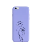 Iphone 6s Çizgi Tasarımlı Mor Lansman Telefon Kılıfı