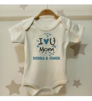 Anneler Gününe Özel İsimli Çıtçıtlı Bebek Body B15