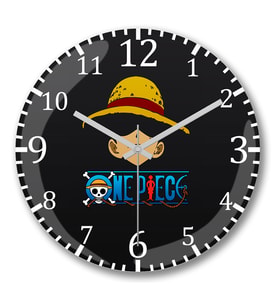 One Piece Duvar Saati Bombeli Gercek Cam (2)