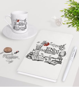 BK Gift Kişiye Özel En İyi Öğretmen Beyaz Defter Kalem Türk Kahvesi Fincanı Seti-8 (Model 1)