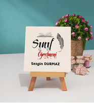 Sınıf Öğretmeni Dekoratif Taş Baskı