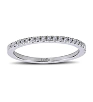 Lova 0,10 Karat Pırlanta Yarımtur Yüzük - 1010080