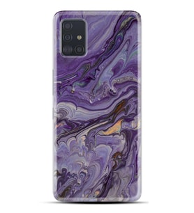 Kılıfland Samsung Galaxy A31 Kılıf Silikon Resimli Kapak Abstract Purple Stok 1070