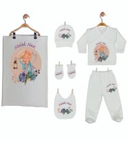 Pia Baby Gl 1930-07 İsme Özel Battaniye Zıbın Set