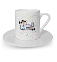 BK Gift Kişiye Özel Kimya Öğretmeni Türk Kahvesi Fincanı  2