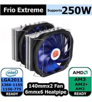 Thermaltake Frio Extreme CPU Soğutucusu İntel LGA2011/1366/1155/1156/775 AMD FM1/AM3+/AM3/AM2+/AM2 CL-P0587
