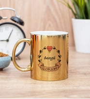 İsim Yazılı Tarihli Gold Kupa Bardak