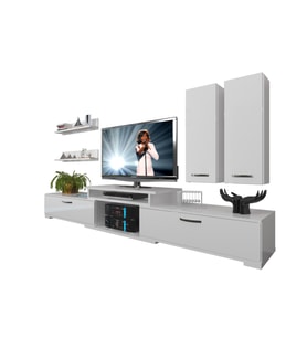 Decoraktiv Flex 5d Slm Tv Ünitesi Tv Sehpası (Beyaz)