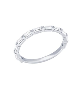 Diamond Line-Gülaylar Altın 14 Ayar Baget taşlı Yüzük
