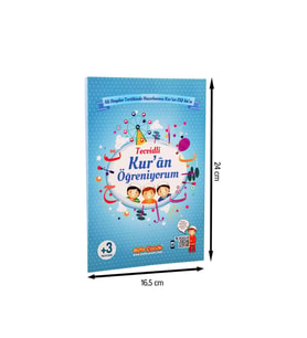 Orta Boy Renkli Çocuk Elif-Ba'sı Mavi-1642