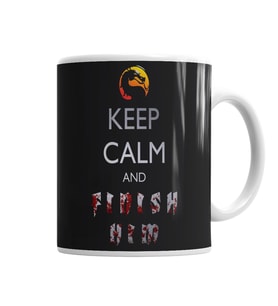 Mortal Kombat Keep Calm And Finish Keep Calm Kupa Bardak Porselen