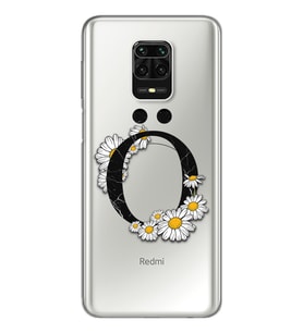 Papatya Harf Tasarım Süper Şeffaf Silikon Telefon Kılıfı Xiomai Redmi Note 9 Pro