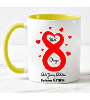8 Mart Dünya Kadınlar Gününe Özel Kupa (Beyaz)