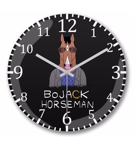 Bojack Horseman  Duvar Saati Bombeli Gercek   Cam