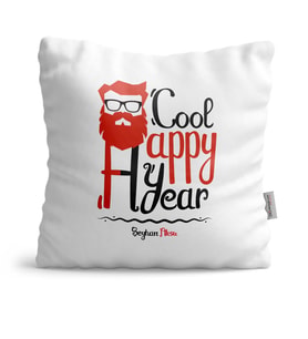 BK Gift Kişiye Özel Noel Baba Mutlu Yıllar  Yastık  4